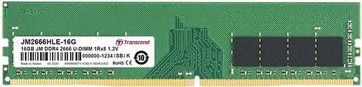 Память оперативная DDR4 16Gb Transcend 2666Mhz CL19 (JM2666HLE-16G) фото
