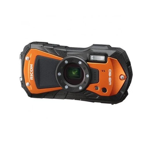 Цифровой фотоаппарат Ricoh WG-80 оранжевый фото