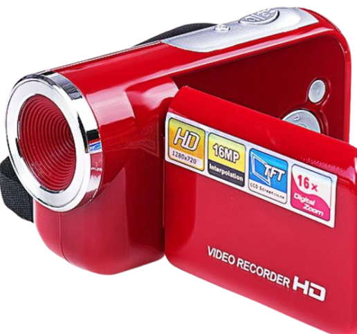 Видеокамера 16X Zoom, красный фото