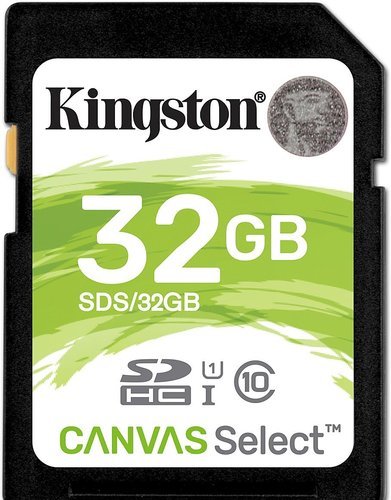 Карта памяти Kingston SDHC Canvas Select Class10 UHS-I U1 (80/10MB/s) 32GB фото