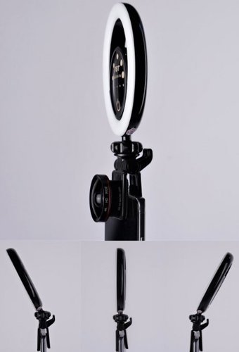Селфи лампа FST SML-022 черная фото