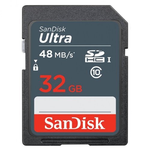 Карта памяти SanDisk SDHC Ultra Class 10 UHS-I U1 (48/10MB/s) 32GB фото