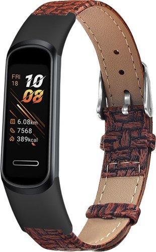 Кожаный ремешок Bakeey для часов Huawei band 4, Honor 5i, коричневый фото