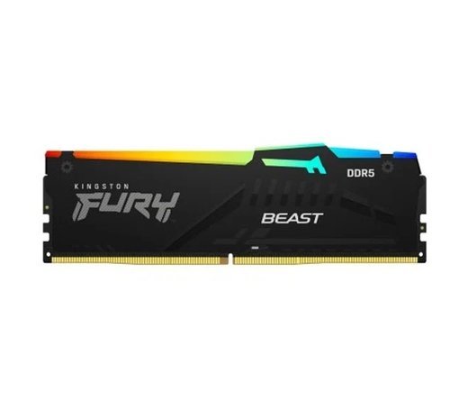 Память оперативная DDR5 32Gb (2x16Gb) Kingston Fury Beast 5200MHz RGB (KF552C40BBAK2-32) фото