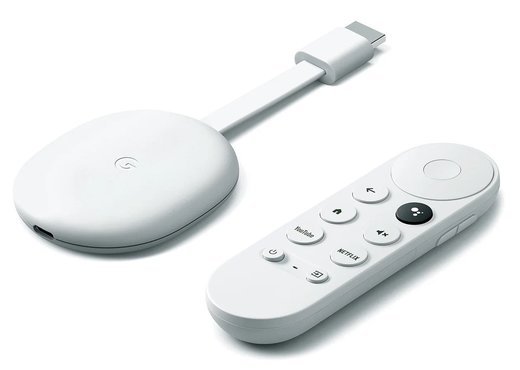 Медиаплеер Google Chromecast HD c Google TV, белый-N фото