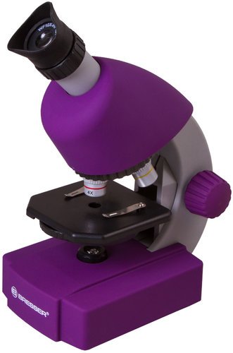 Микроскоп Bresser Junior 40x-640x, фиолетовый фото