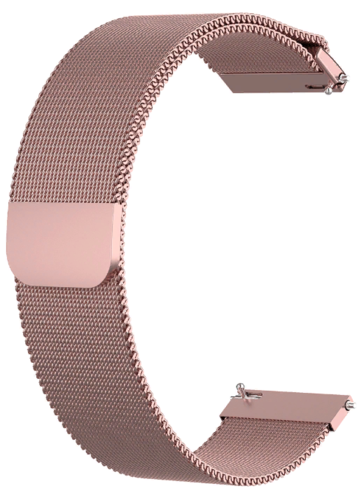 Ремешок Bakeey для часов BW-HL2/Amazfit GTR 42mm/Amazfit Bip, нержавеющая сталь, розовое золото, 20 мм, магнитный замок фото