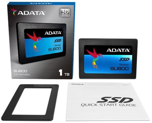 Жесткий диск SSD 2.5" A-Data 512Gb (ASU800SS-512GT-C) фото