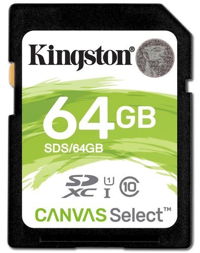 Карта памяти Kingston SDXC Canvas Select Class10 UHS-I U1 (80/10MB/s) 64GB фото