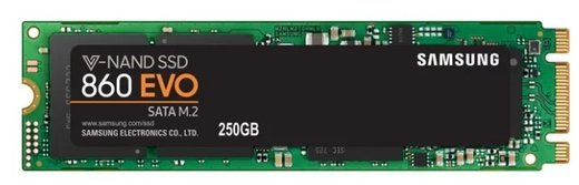 Жесткий диск SSD M.2 Samsung 860 EVO 250Gb (MZ-N6E250BW) фото