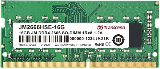 Память оперативная DDR4 16Gb Transcend 2666Mhz CL19 (JM2666HSE-16G) фото