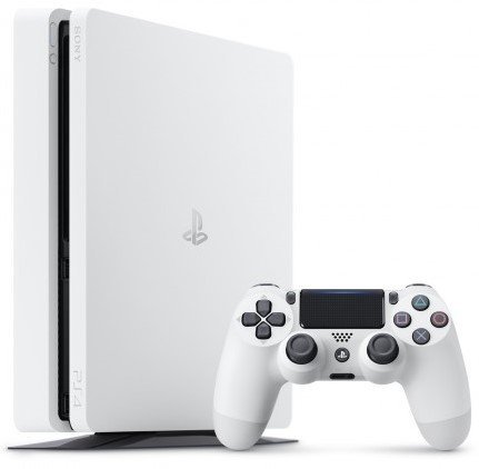Игровая приставка Sony Playstation 4 Slim (500GB), белая фото