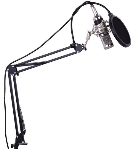 Комплект для профессионального студийного вещания с кондесаторным микрофоном, черный фото