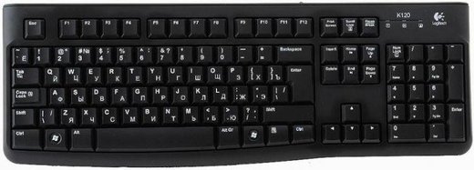 Клавиатура Logitech K120 OEM черный USB, 920-002522 фото