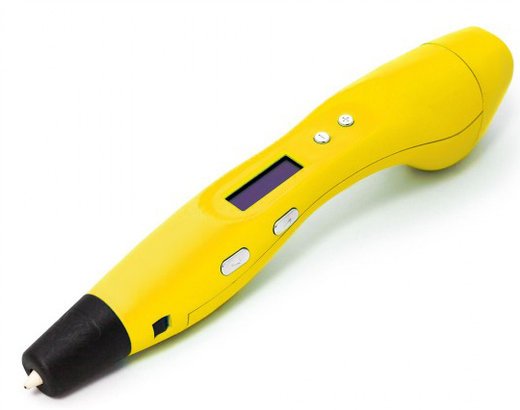 3D ручка MyRiwell (EasyReal) RP400A с OLED дисплеем (3-го поколения), желтая фото