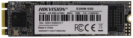 Жесткий диск SSD M.2 Hikvision 256Gb (HS-SSD-E100N/256G) фото