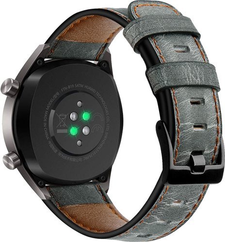 Кожаный ремешок Bakeey 22 мм для часов Huawei Watch GT/GT2, серый фото