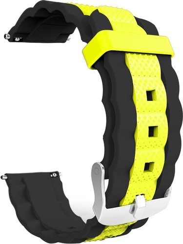 Ремешок 20 мм для Amazfit GTS Smart Watch, черный и желтый фото