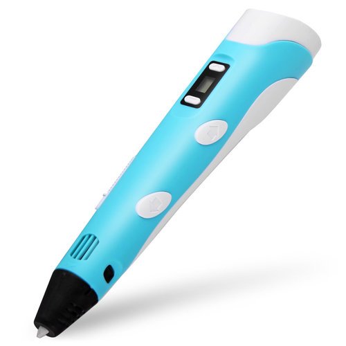 3D ручка MyRiwell RP-100B Stereo с LCD-дисплеем (2-го поколения), голубая фото