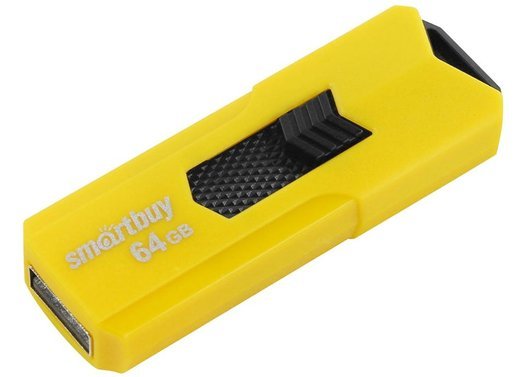 Флеш-накопитель Smartbuy Stream USB 2.0 64GB, желтый фото
