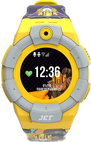 Смарт-часы Jet Kid Bumblebee 40мм 1.44" TFT желтый фото