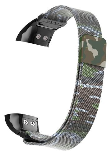 Ремешок для браслета Bakeey для Huawei Honor Band 4/5, нержавеющая сталь, камуфляж, зеленый фото