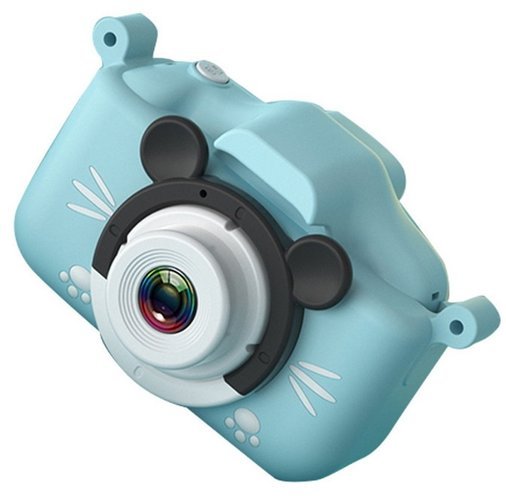 Цифровая камера 20MP детская IPS, голубая фото
