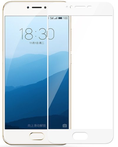 Защитное стекло для Meizu M6 Note Full Screen White, TFN фото