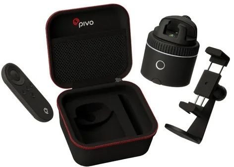 Стартовый набор PIVO SILVER (Умный стабилизатор-держатель для телефона Pivo Pod Silver + держатель Smart Mount + чехол) фото