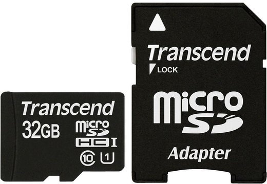 Карта памяти Transcend microSDHC Premium 400X Class 10 UHS-I U1 (60/10MB/s) 32GB + ADP фото