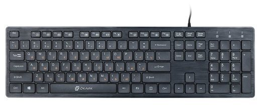 Клавиатура Оклик 520M2U, черный/черный фото