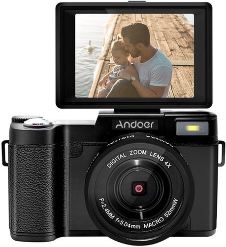 Цифровая камера Andoer R1 1080P 15fps Full HD 24MP, черный фото