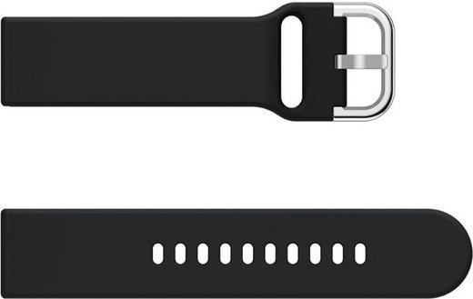 Силиконовый ремешок для умных часов Bakeey 20 мм, черный фото