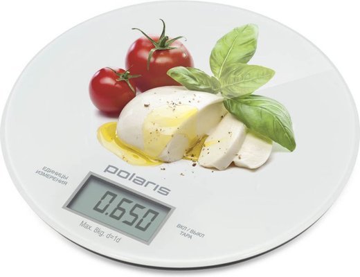 Весы кухонные электронные Polaris PKS 0835DG Caprese макс.вес:8кг рисунок фото