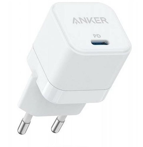 СЗУ адаптер ANKER PowerPort III Cube 20W (B2149) с кабелем USB-C-lightning, белый фото