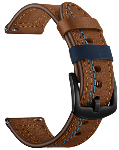 Кожаный ремешок для часов Bakeey для Samsung Gear S3, коричневый, 22 мм фото