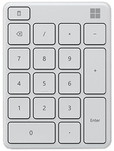Клавиатура Microsoft Number Pad 23O-00022 Wireless, серый фото