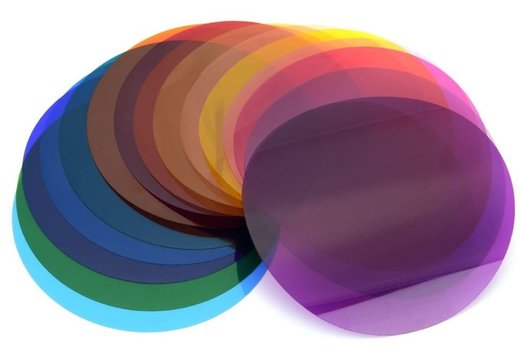 Набор цветных светофильтров Godox V-11C для круглой головки фото