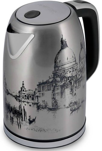 Чайник Polaris PWK 1763CA Italy 1.7л. 2200Вт нержавеющая сталь/рисунок (нержавеющая сталь) фото