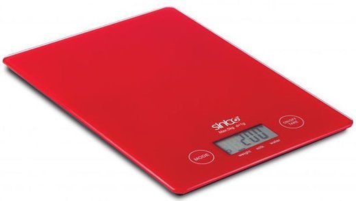 Весы кухонные электронные Sinbo SKS 4519 макс.вес:5кг красный фото