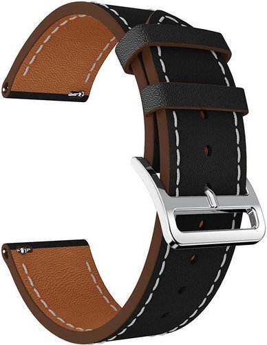 Ремешок Bakeey из натуральной кожи 22 мм для Smart Watch Huawei Watch GT, черный фото