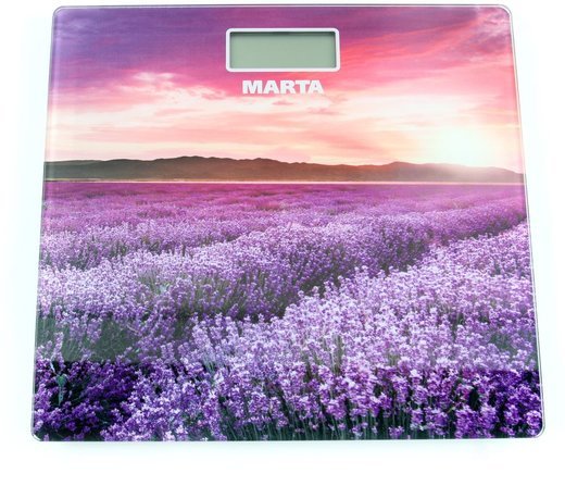 Весы напольные MARTA MT-1681 цветущая лаванда фото