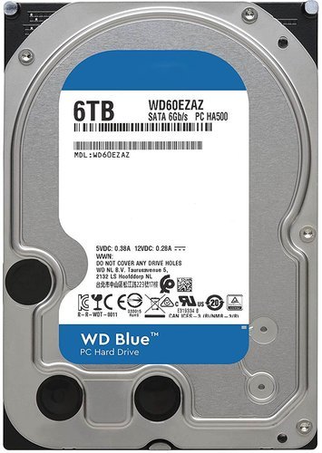 Жесткий диск HDD 3.5" WD Blue 6Tb (WD60EZAZ) фото