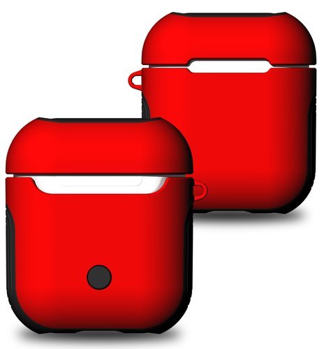 Защитный чехол Bakeey, для Apple AirPods, противоударный, красный фото