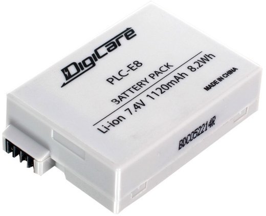 Аккумулятор DigiCare PLC-E8 (LP-E8 для EOS 600D, 650D, 700D) фото