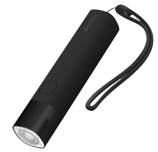 Внешний аккумулятор-фонарик Xiaomi SOLOVE X3s Portable Flashlight Power Bank 3000mAh черный фото