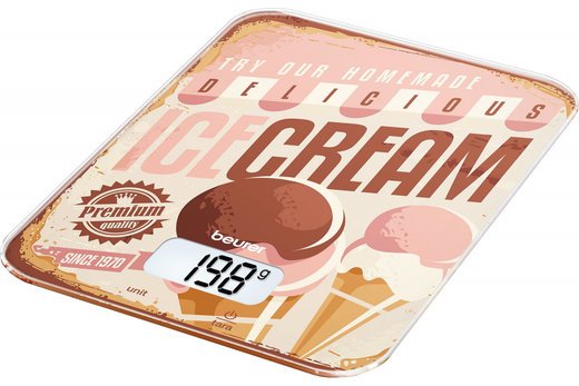 Весы кухонные электронные Beurer KS19 Ice Cream макс.вес:5кг рисунок фото
