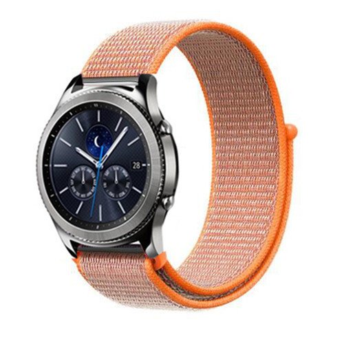 Нейлоновый ремешок для часов Bakeey для Galaxy Watch 46mm/Samsung Gear S3 Frontier/Amazfit 3, оранжевый, 22 мм фото