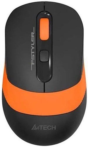 Беспроводная мышь A4Tech Fstyler FG10, черный/оранжевый фото