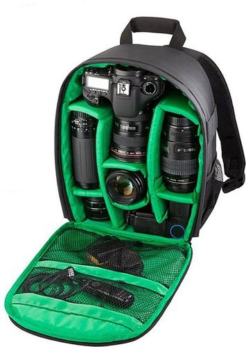 Рюкзак для фотокамеры мультифункциональный, зеленый фото